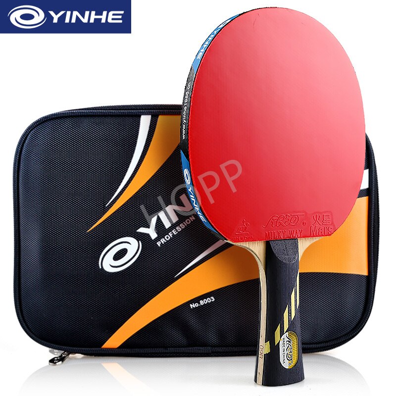 Yinhe 9-Ster Racket Galaxy Hout + Carbon Off + + Pips-In Rubber Tafeltennis Rackets Ping Pong bat