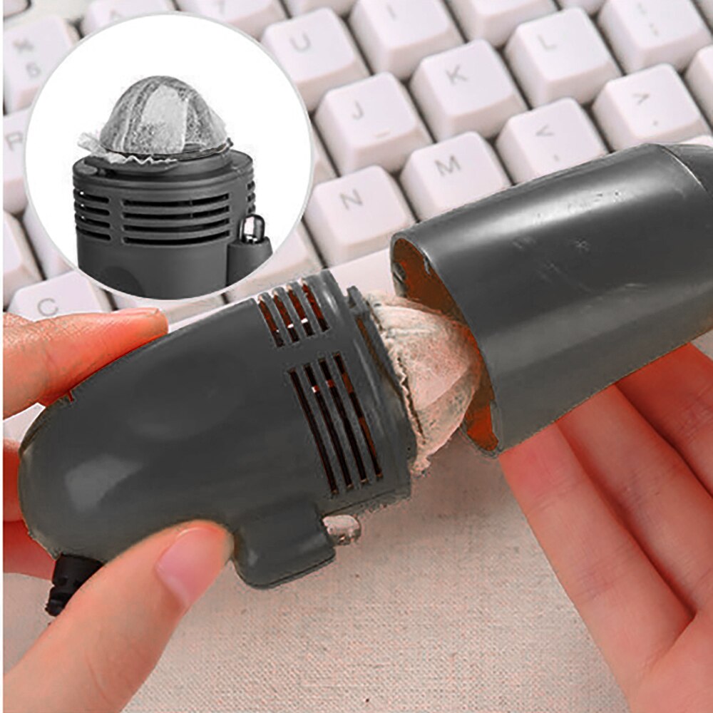TiOODRE Mini Vacuum Cleaner USB Car Interior Air Vent Dust Cleaning Tool Brush Kit For PC Laptop Keyboard Dust Cleaner Collector
