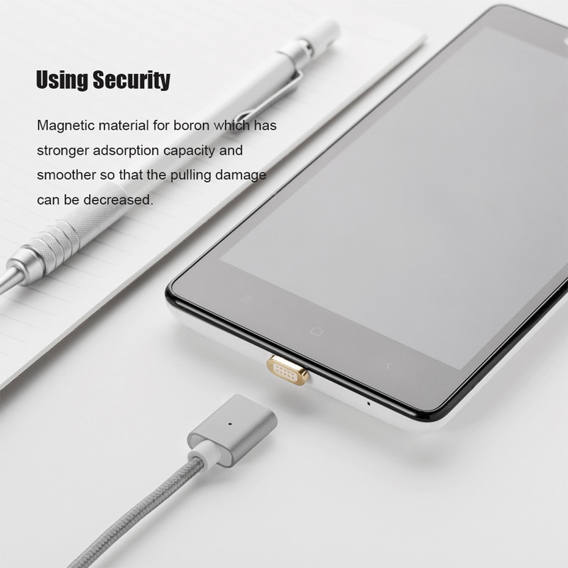 CANDYEIC Android Magnetic Micro USB Cable For Xiaomi 4 Redmi 5 4x 4a 3 Charging, Magnetic Cable For Redmi Note 5 pro 4x 4 Charge