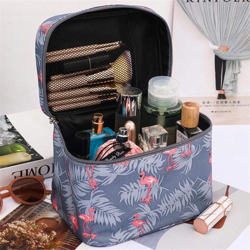 Beroep Reizen Rits Vrouwen Cosmetische Tas Toiletartikelen Organizer Make Wassen Pouch Canvas Waterdicht Vrouwelijke Opslag Beauty Cases