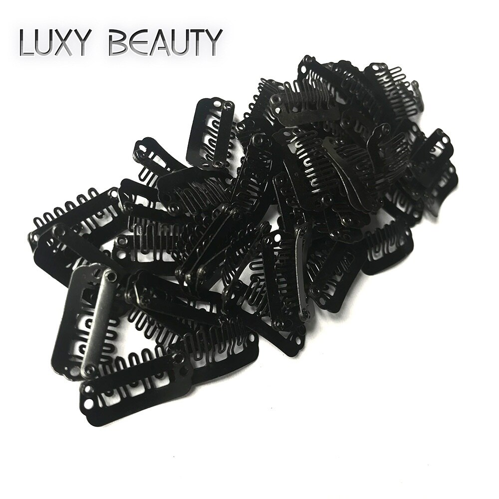 2.3cm Haar Pruik Clips Human Hair Extensions Clips 100pcs Voor Haar Weave Clips/Pruik Accessoires/Kant pruiken/Hair Extensions Clips