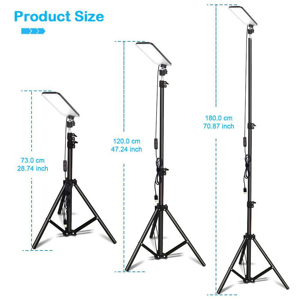 1pc udendørs campinglamper bærbar multifunktionel led-lampe genopladelig arbejdslampe teleskopisk justerbar stativ usb-drevet