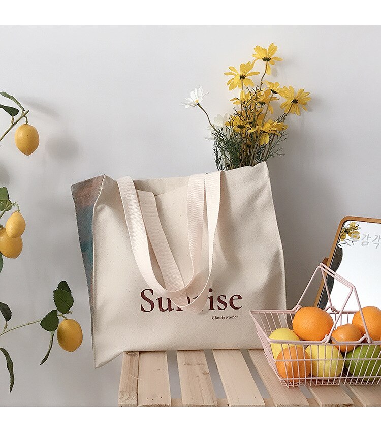 Vrouwen Canvas Boodschappentassen Vrouwelijke Liefde Filosofie Dagelijkse Schoudertassen Dames Olieverf Boeken Tas Handtassen Tote Voor Meisjes: B