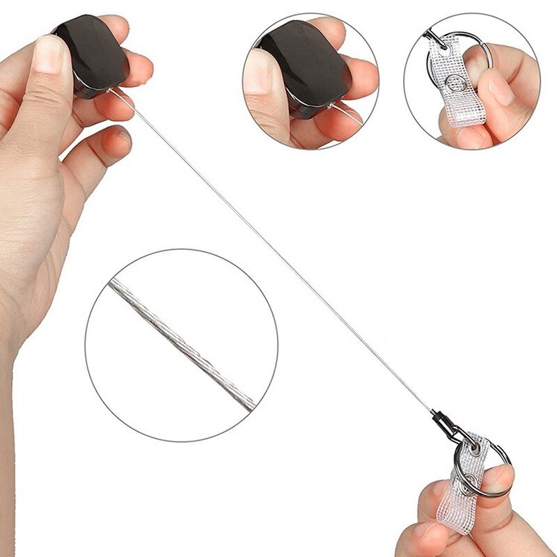 Carrete retráctil de Metal para insignia, accesorio con llavero bonito, cubo electrochapado, porta tarjetas, suministros de negocios, 1 Uds.