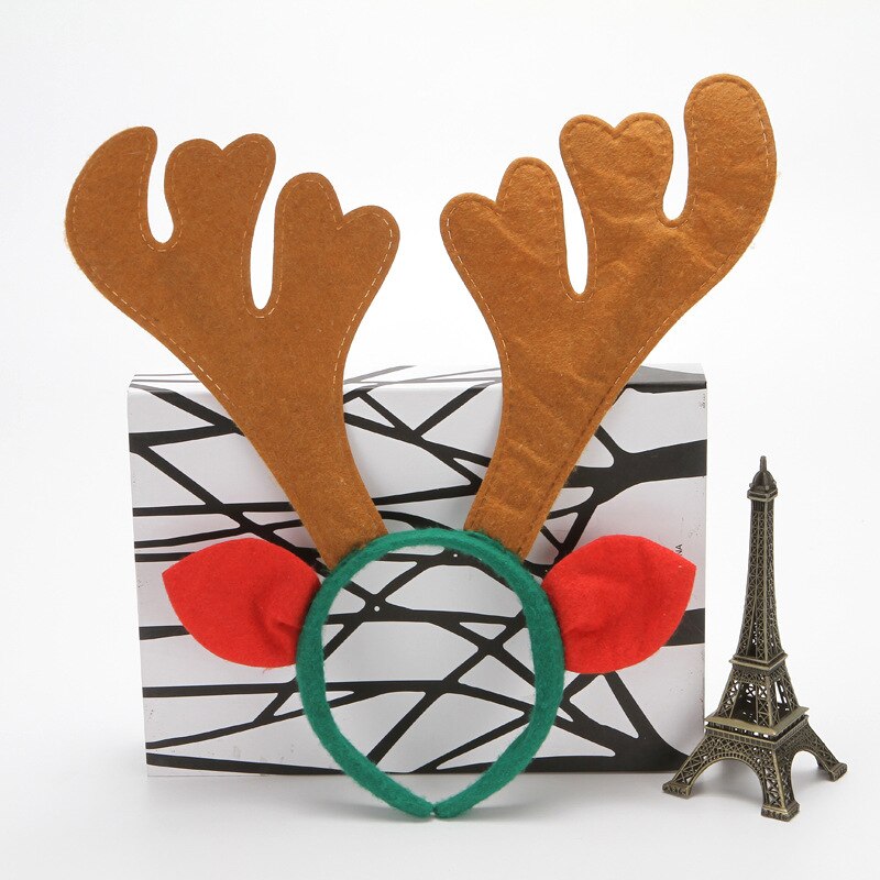 Bois bandeau décorations de noël pour la maison noël Festival fête ornements nouvel an décor enfants cheveux accessoires: 5