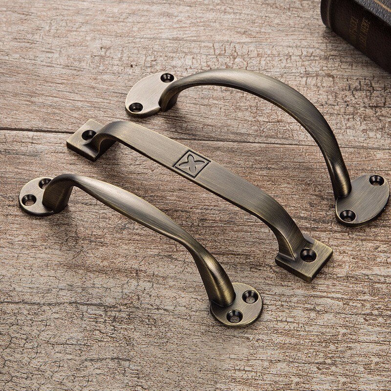 Antique Metal Door Handles Bronze Drawer Pulls Modern Kitchen Cabinet Handles and Knobs Furniture Handles Hardware Fittings