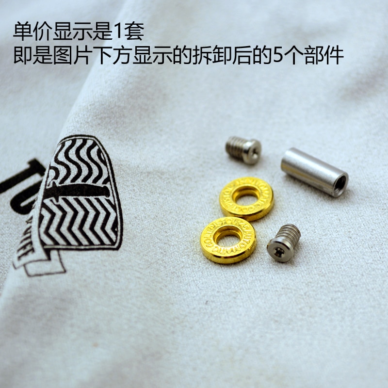 2 sets Diy Knife material Making knife Handle screw rivet Brass bottom fire stainless steel 20 size