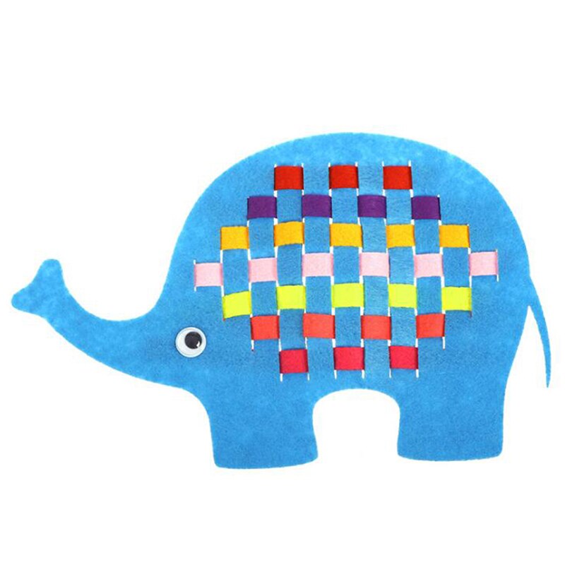 À la main enfants Non tissé pince enfants étude jouets bricolage feutre tissu artisanat maternelle enseignement précoce: Elephant