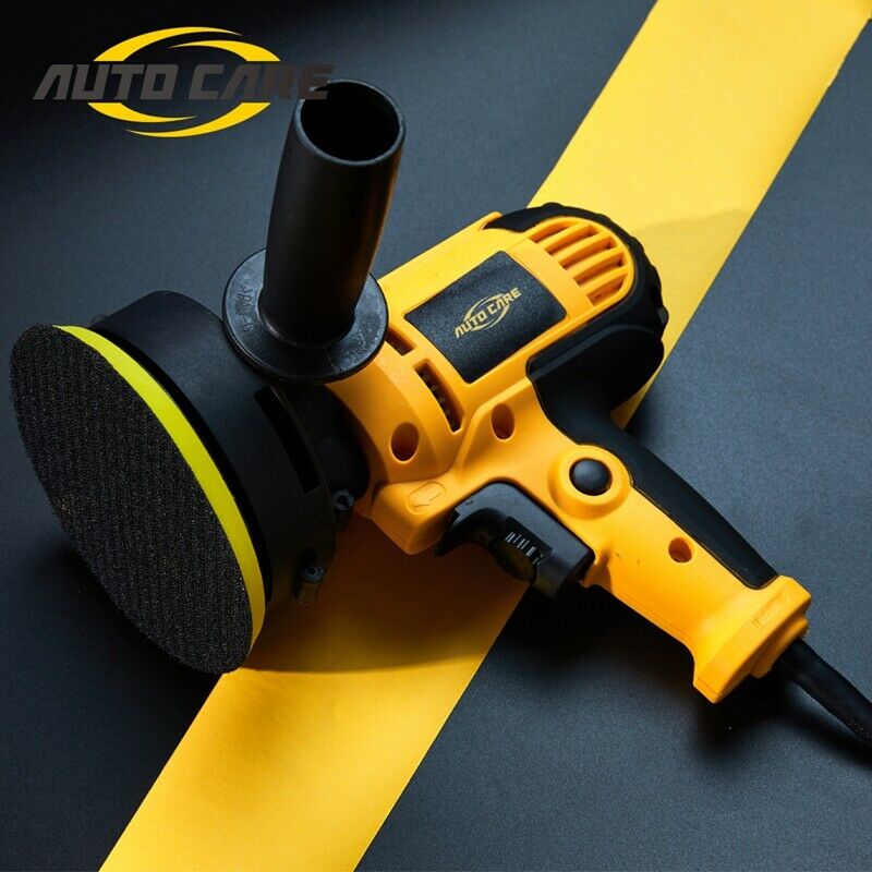 600W Rotary Car Polisher Kit 220V 110V 7Inch Polishing Machine Adjustable Speed Sanding M14 Waxing Tools Machine with Sponge Pad