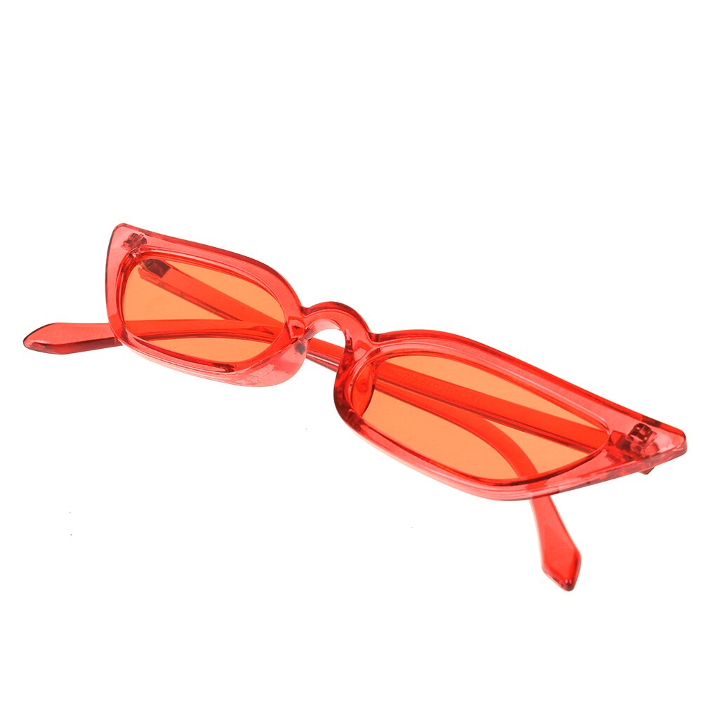 Women Cat Eye Sunglasses Small Vintage Eyewear Glasses Shades Uv400 Sunglass Eyewear: red