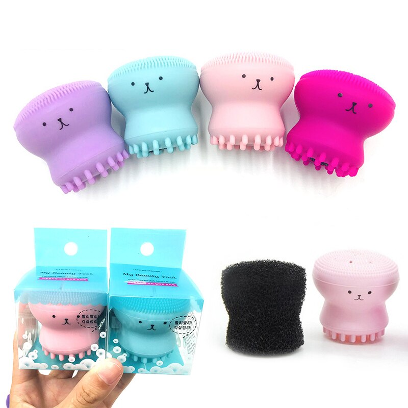 Silicone Wash Brush Silicone Beauty Cleaning Brushes Small Octopus Cleansing Instrument Home Use Beauty Devices