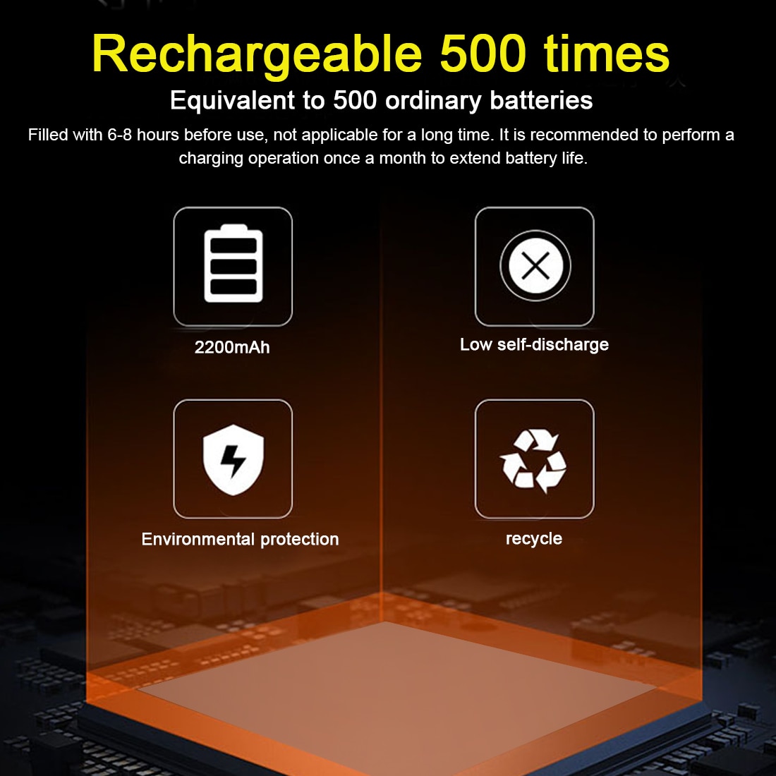 18650 Rechargeable battery Spare battery 3.7v 2200mAh accumulators aa lithium 3.7v Li-po Rechargeable 18650 Battery