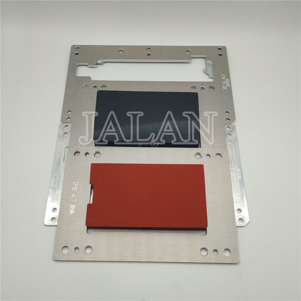 Ymj lamineringsform telefon 6 digitizer display skärm glas med ram oca laminering