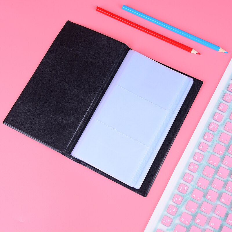 PU Leather 240 Cards Business Name Card Book Credit Card Holder Book Organizer