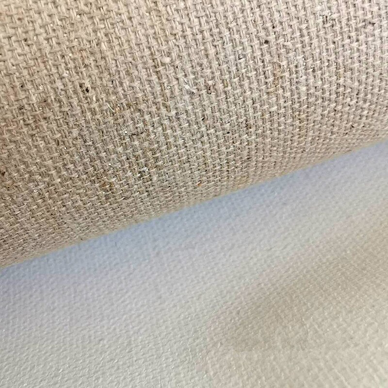 58cm *1m ru tekstur tyk - bunke maleri blank linned lærredrulle: 400 g / m2 medium
