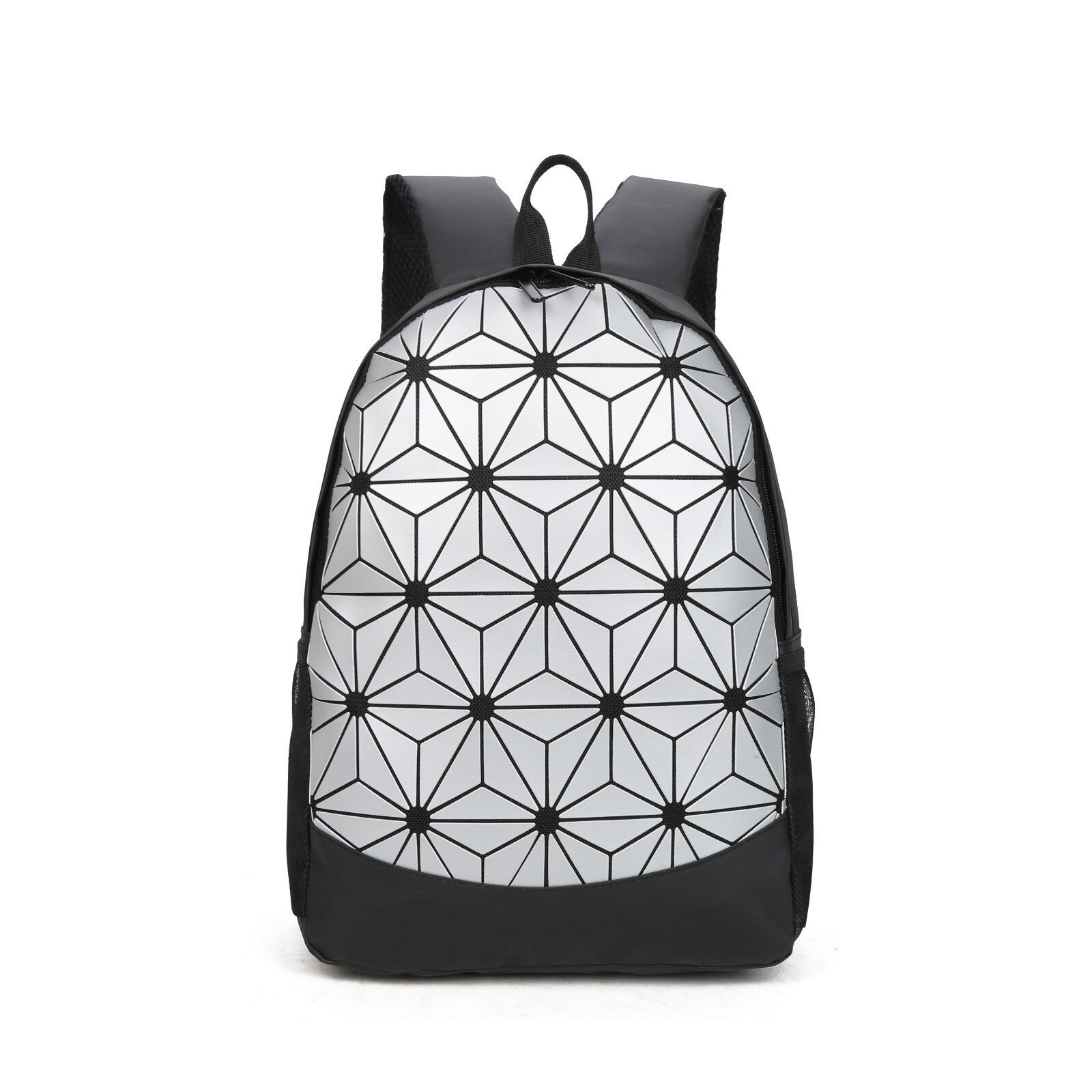 Oxford Cloth Package Geometry Diamond Solid Color Sports Bag Dazzling Backpack No Mark Mini Backpacks for Women