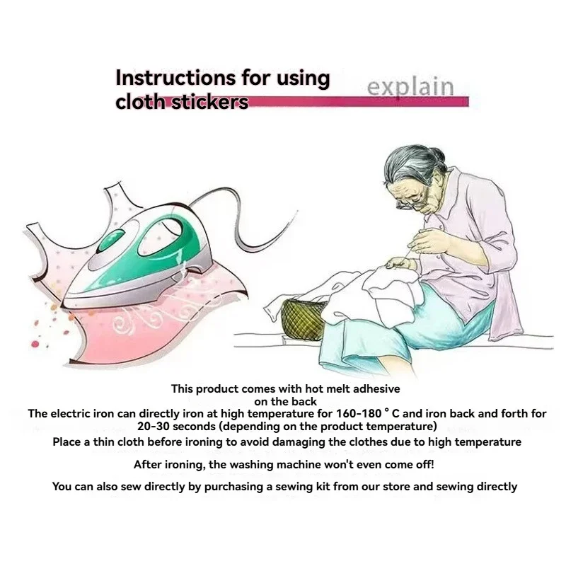 Tema broderi stofmærke mærker til tøj, stofklistermærke, brodering, beklædningstilbehør, gør-det-selv logo, strygesyning