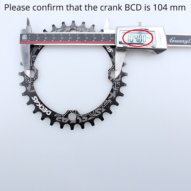 Plateau de pédalier ovale 104 BCD, étroit et large, pour vtt, 32 T 36T 38T 34 32 dents 104BCD