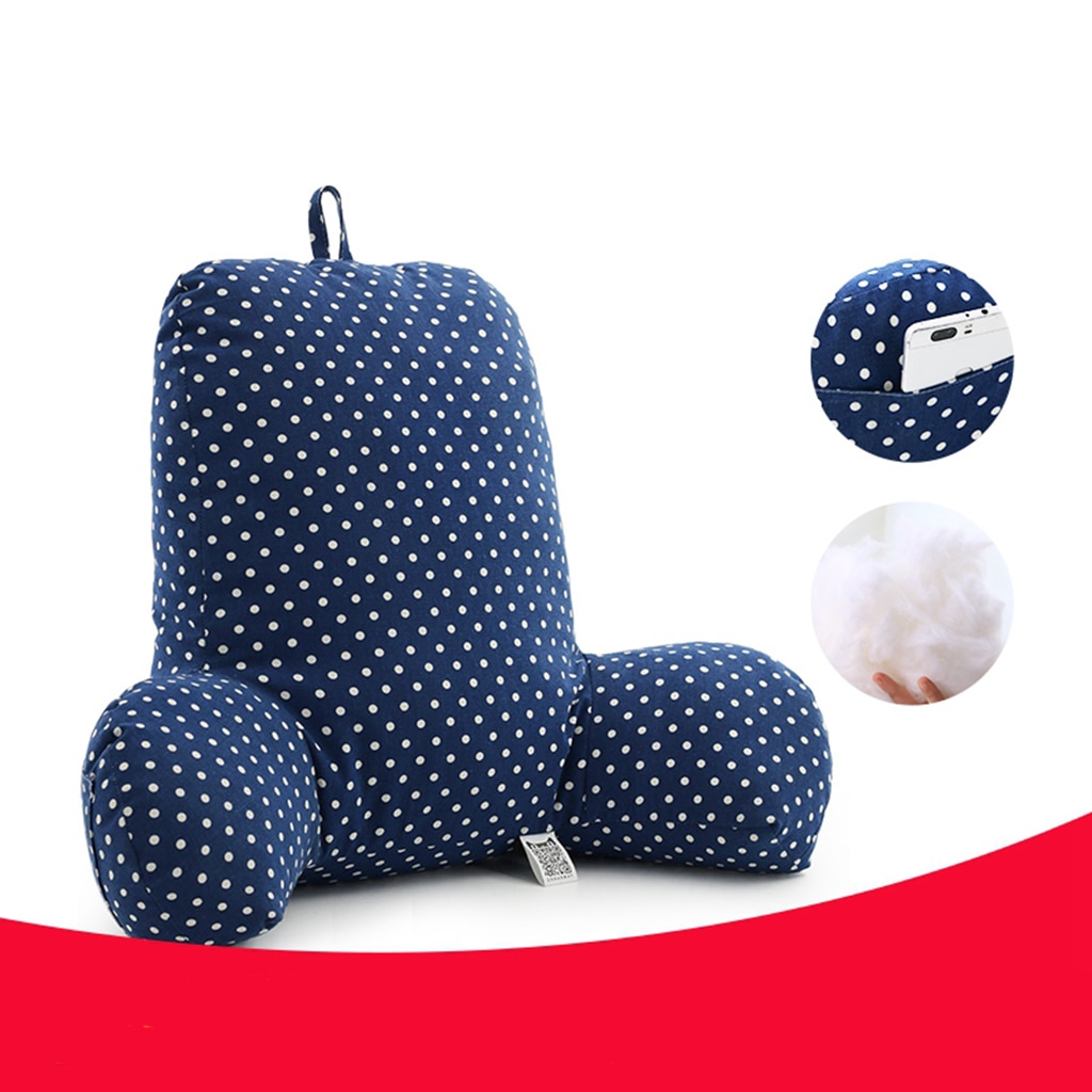 bequem Lesen Kissen Bettruhe Stuhl Sofa Bett Unterstützung von Lenden & Zurück, Feder Samt Gefüllt für Atmungsaktive Komfortable