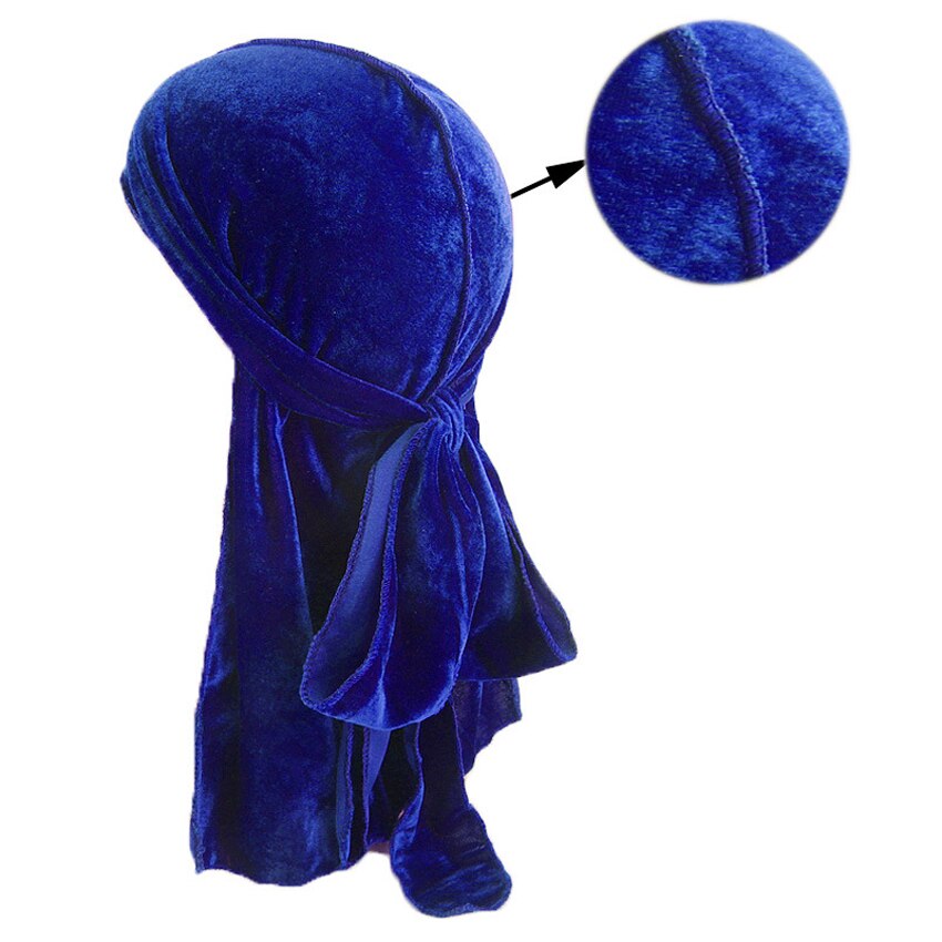 Sombrero de pañuelo de terciopelo para hombre y mujer, turbante transpirable, gorros para quimio, sombrero de pirata, accesorios para el cabello, Unisex,