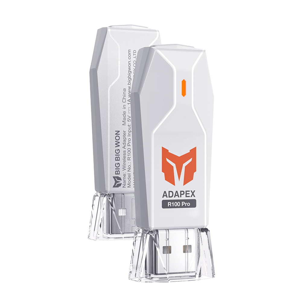 R90 R100 Profi USB Empfänger kabellos Adapter für PS4 PS5 Xbox Serie Schalter Regler Bluetooth Adapter Gamepad Konverter: Dunkelblau