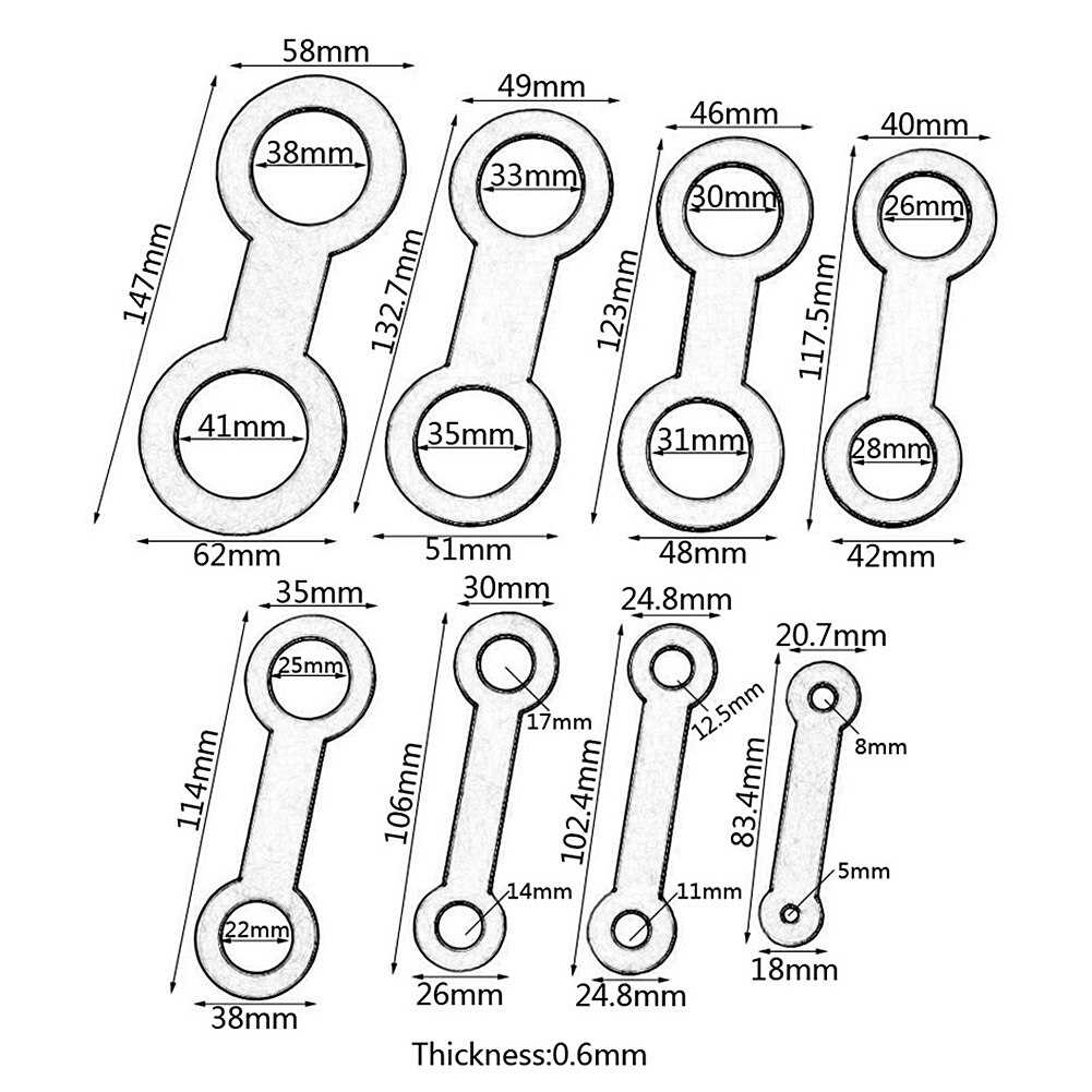 8Pcs/Set Steel Saxophone Adjustment Mat Tools Musical Instrument Accs Music Equipment Accessories Attachment