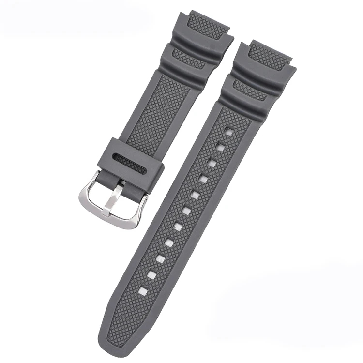 Strap for Casio AE-1000W 1200 AQ-S810W/S800W SGW-400H/500H/800H W-735H 216H AEQ-110W Men Silicone Rubber Watch Band Bracelet: Blue Pink
