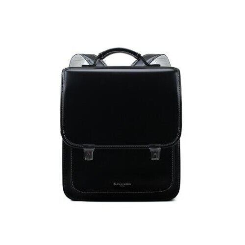 Mochila ortopédica japonesa para crianças, bolsa para escola e livros, fecho de metal, cor sólida, para estudantes e crianças: black