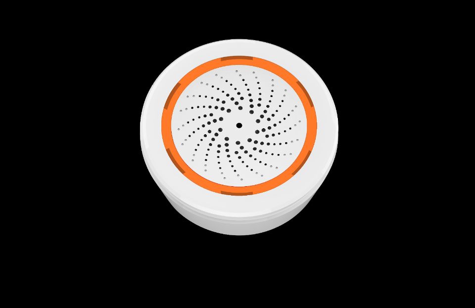 Zigbee smart home sirene 90db strobe zigbee sirene mobil kontrol temperatur fugtighedsdetektion 3 in 1 zigbee alarm sirene