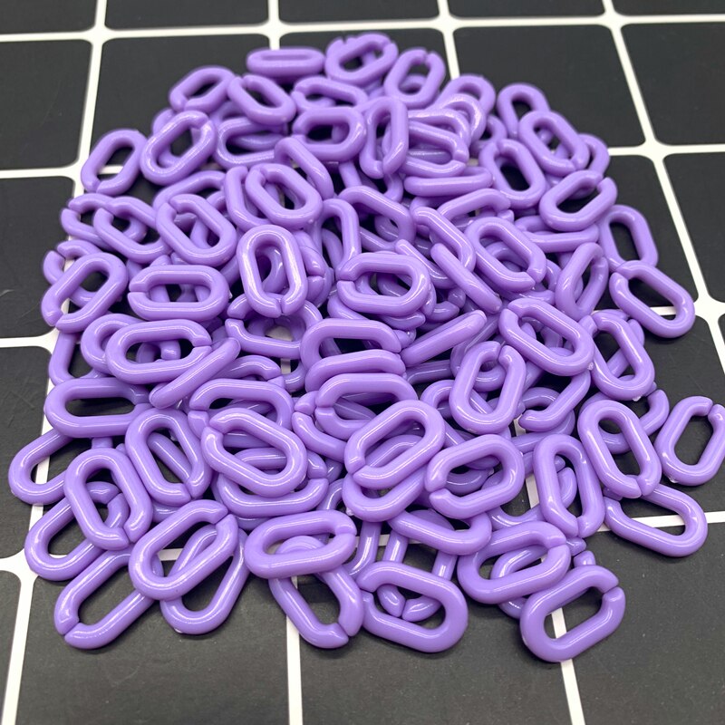 50 sztuk/partia 15x10mm akrylowe ogniwo łańcucha breloki do tworzenia bransoletek naszyjnik kolorowe łańcuchy plastikowe ogniwa łańcucha tworzenia biżuterii: 03