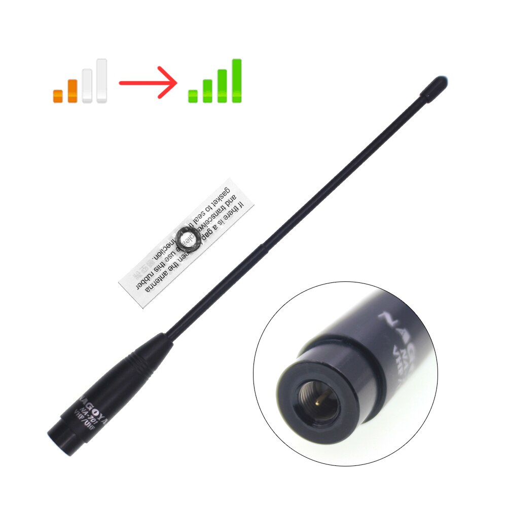 100% originale Nagoya Rb-NA-701 VHF/UHF (144/430Mhz) antenna SMA-Maschio per VX-3R VX-7R ZT-2R PX-2R UV-985 TH-UVF8D TH-UV8000D