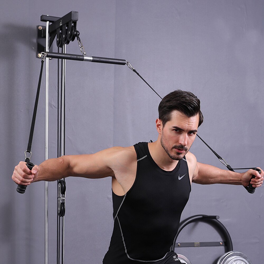 Fitness Triceps Biceps Back Blaster Rope LAT Pull Down Bar Cable Machine Attachment Gym Weight Chest Muscle Workout Accessories