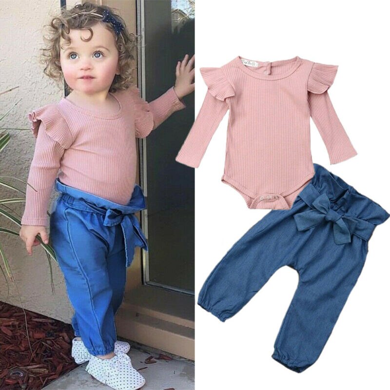 Neue Baby Mädchen Kleidung Mädchen Langarm Tops Ki... – Vicedeal