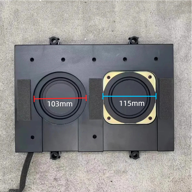 4 " tum för harman ultratunn passiv subwoofer djup bas för hemmabio bil gör-det-själv smal 5 ohm premiumljud 310 x 210mm