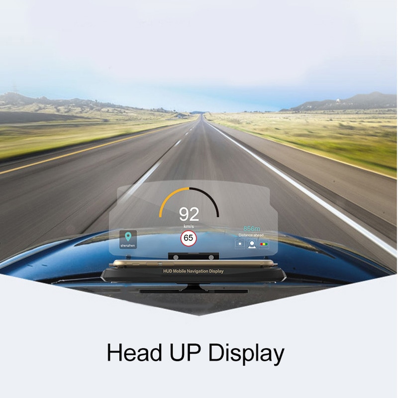 Velocímetro hud para carro, velocímetro hud com display de para-brisa, para carros, com gps, 5.5 Polegada
