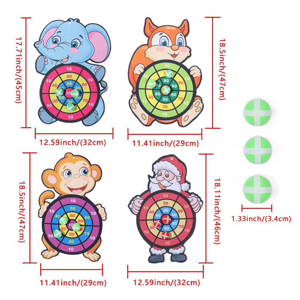 Children Cartoon Animal Dart Board Cute Elephant Target Dart Accuracy Precision Target Kids Leisure Time Sports Accessories