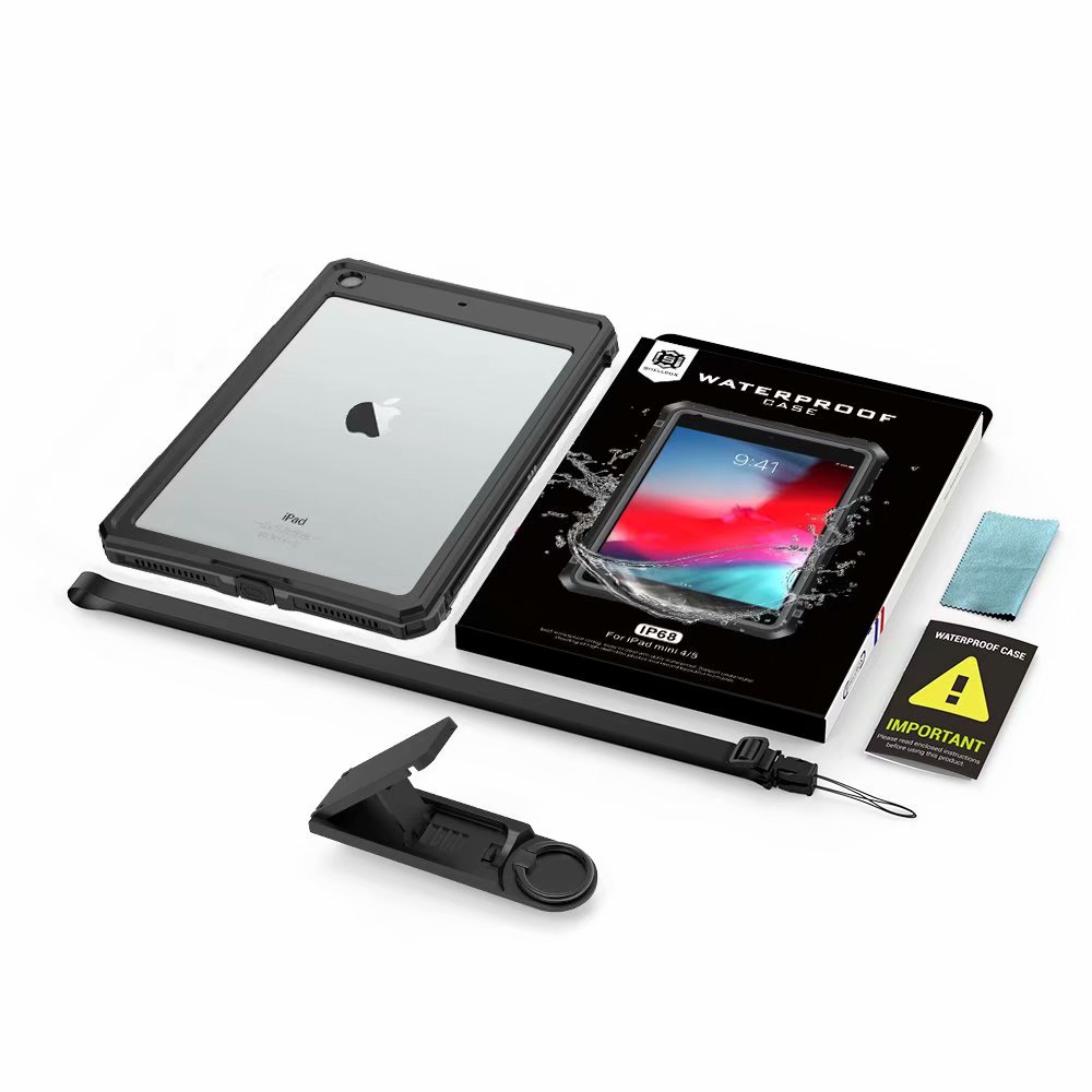 Kraftfullt stötsäkert vattentätt fodral för apple ipad 10.2 pro 11 10.5 9.7 mini 4/5 air 2 air 3 pro 9.7 tungt fodral
