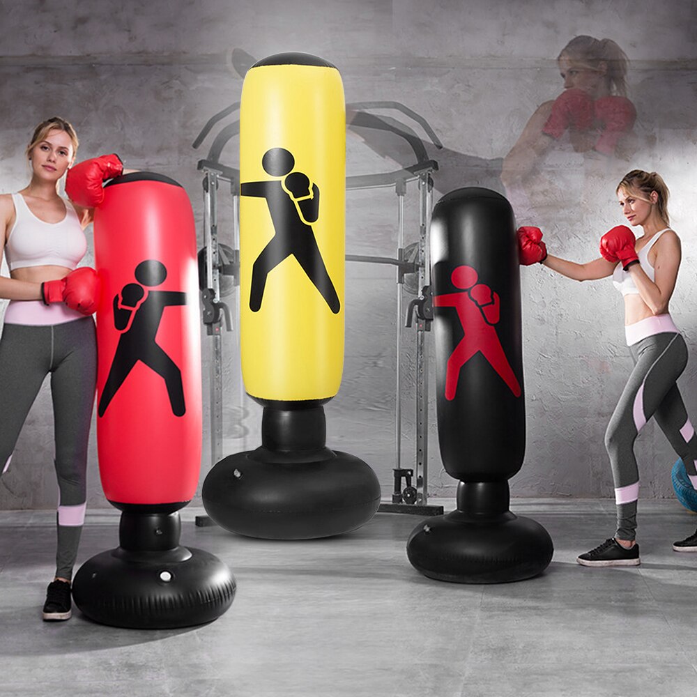 Gym træning fitness boksning boksesæk 5.2ft oppustelig pvc boksesæk oppustelig boksesæk fitness boksning target taske