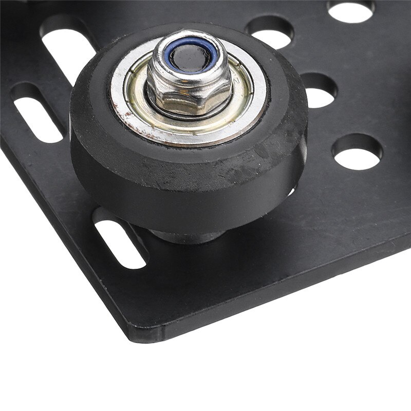 Placa de pórtico con ranura en V negra, placa deslizante especial para máquina enrutadora CNC de perfil de aluminio , 1 Uds.