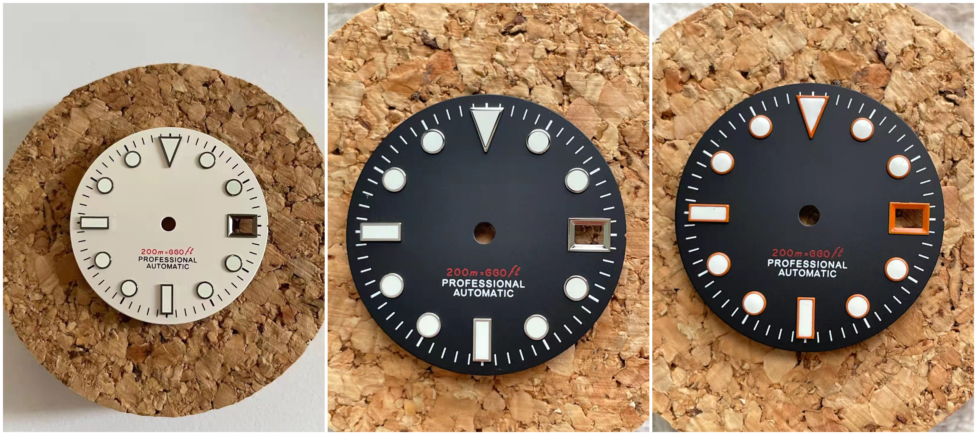 Kellon kellotaulu musta emali kellotaulu universaali kellotaulu skx 007 abalone sukelluskello seikonh 35 nh36 4r/6r...nh35 -liikettä varten
