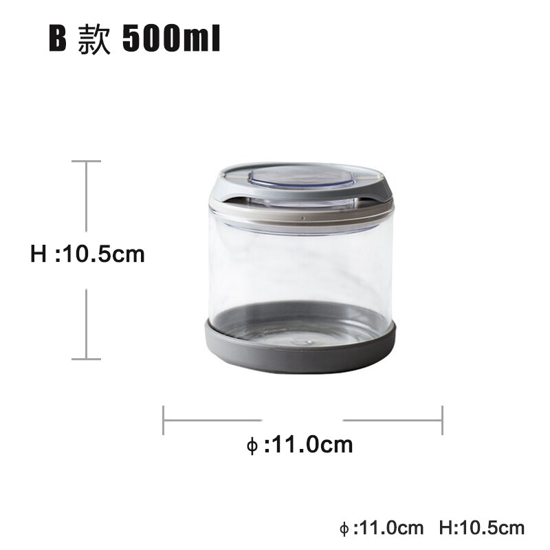 Luft-engen Glas Versiegelt Panzer dicht Tee Topf Küche Lagerung Panzer: 500ml