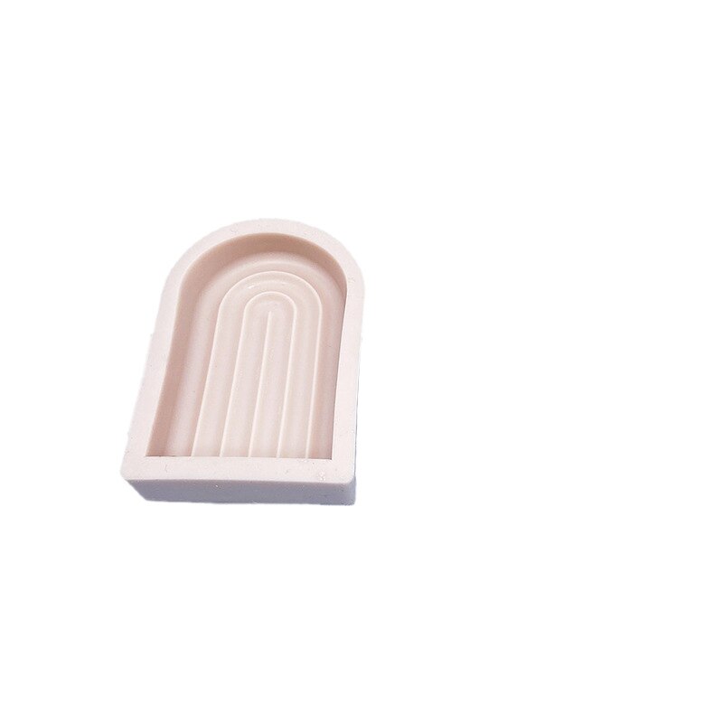 Moule en Silicone pour bougie en forme de U, bricolage arc-en-ciel pont arc-en-ciel en forme de N, moule en résine de gypse parfumé, moules en Silicone, artisanat