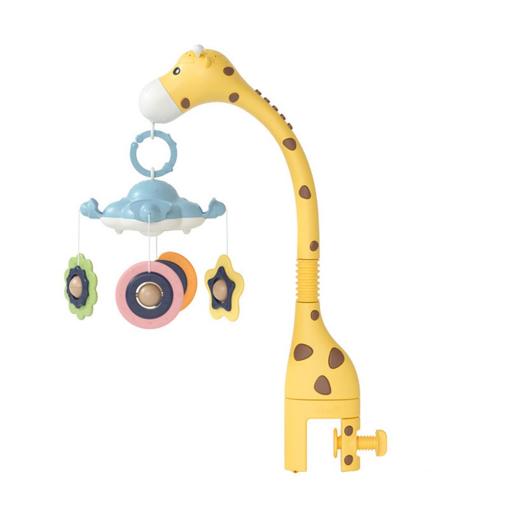 Cute Giraffe Profile Baby Crib Mobile With Projector And Light Musical Rotating Rattle For Helping The Baby To Sleep Comfortably: Default Title