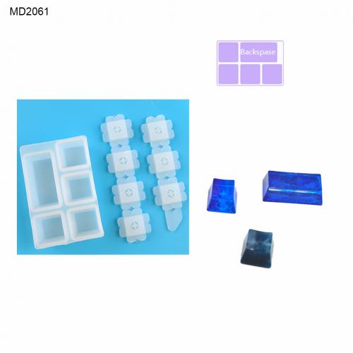 1 Set DIY Mechanical Keyboard Key Cover Cap Silicone Mold Epoxy Mould Craft Tool: MD2061