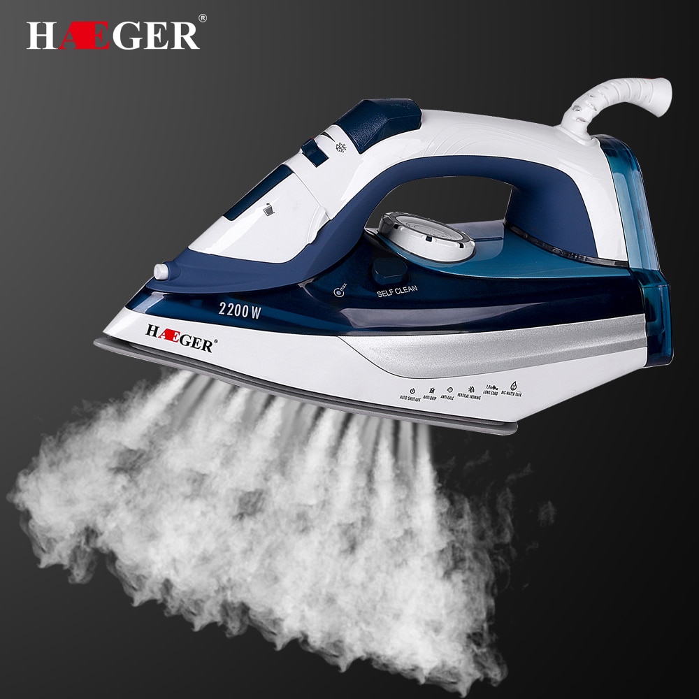 2200W Portable Electric Iron Clothes Ceramic Steam Iron Handheld Flatiron Home Garment Ironing Machine 220-240V