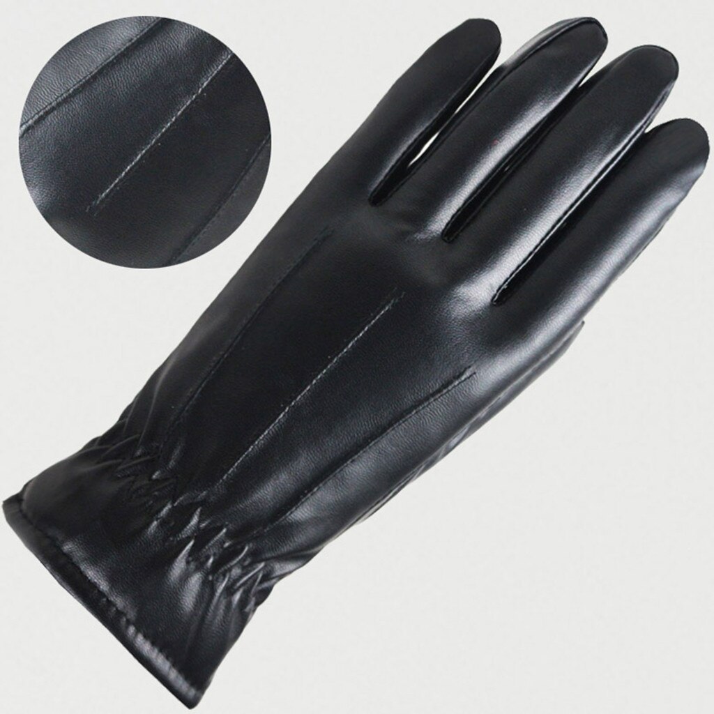Guantes De Cuero Para Mujer – Invierno Cálido Con Forro Polar, Ideales Para Esquiar, Correr O Salir