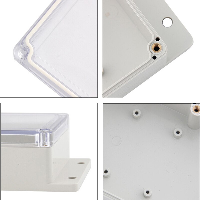 IP65 Plastic Transparent Box Waterproof ABS Visible Wire Junction Box Enclosures For Electronics Outdoor Instrument Project Box