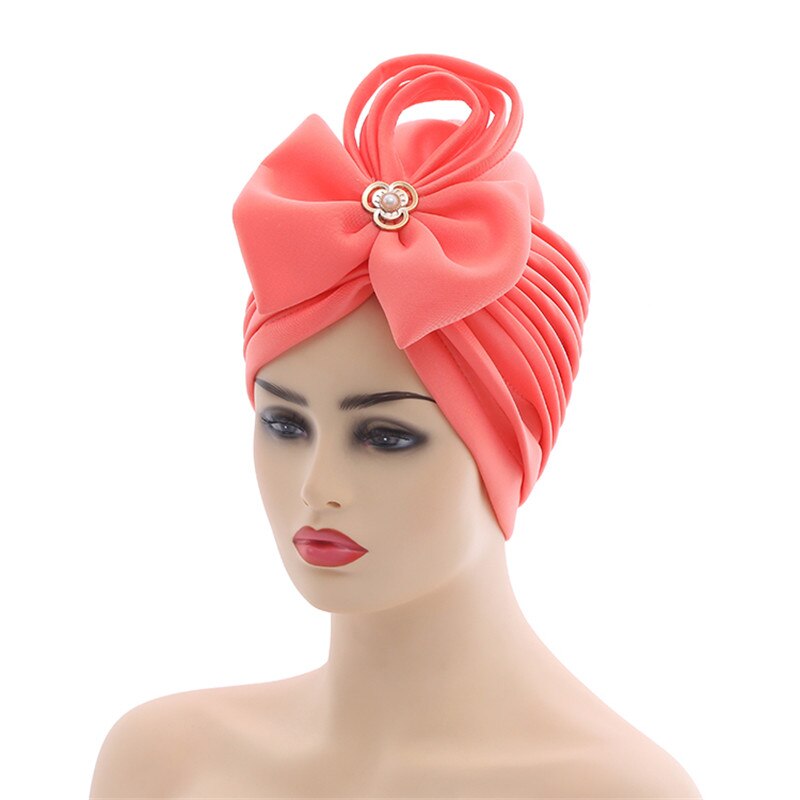 Turban de mariage nigérian pour femmes, couvre-chef, casquette musulmane, arabe, indienne, couvre-chef féminin,: 1