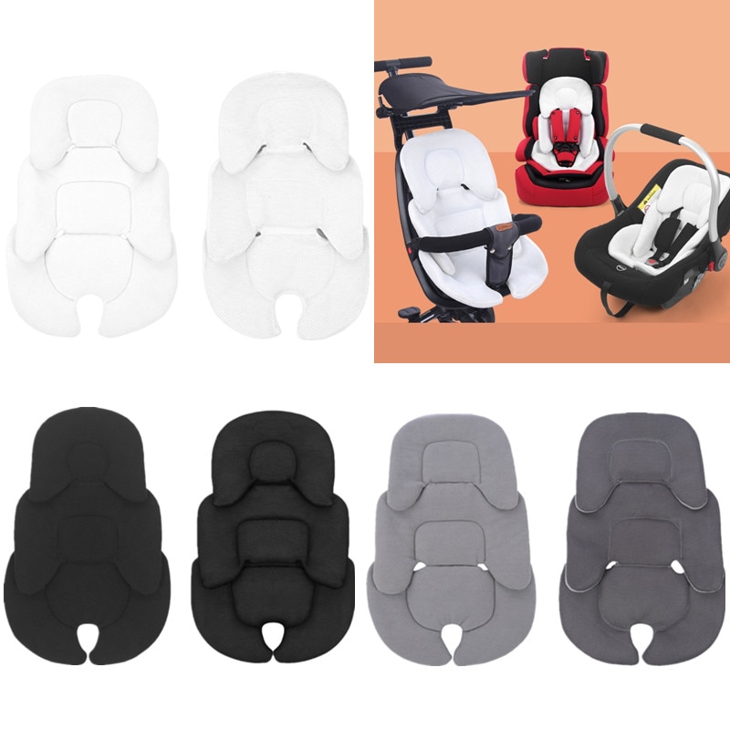 Baby klapvogn pude autostol indsats baby hoved nakkestøtte pude madras åndbar mesh liner måtte barnevogn termisk madras