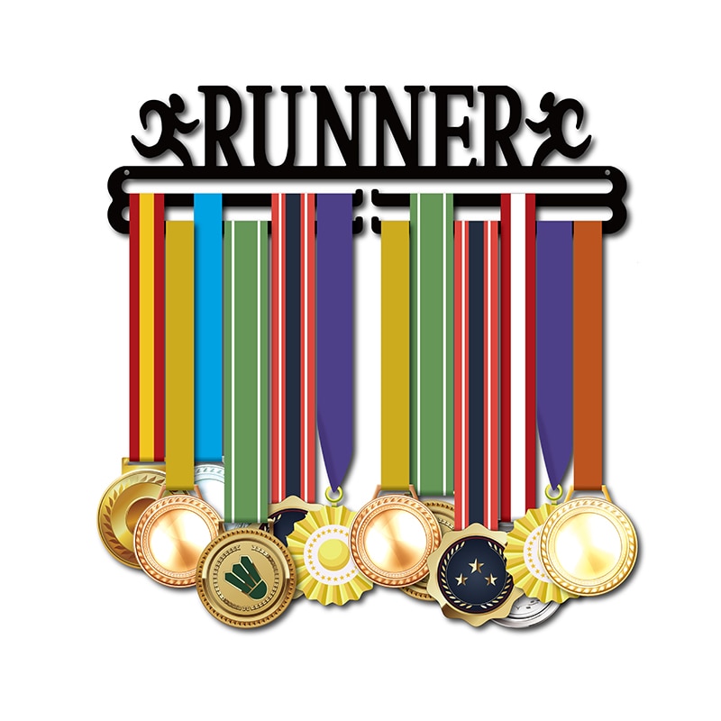 DDJOPH medaille hanger voor lopers Running medaille hanger Marathon medaille houder voor 28 + medailles
